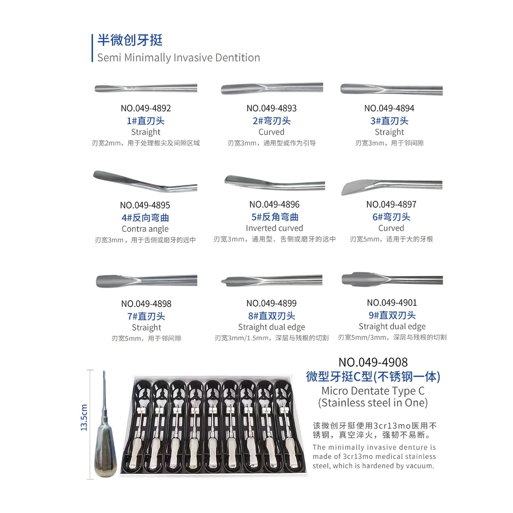Semi minimally invasive dentition, Dental Instrument